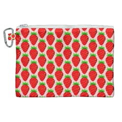 Strawberries Canvas Cosmetic Bag (xl) by nateshop