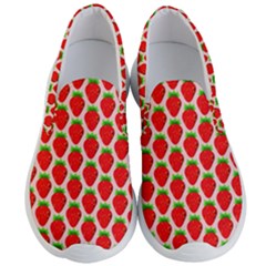 Strawberries Men s Lightweight Slip Ons by nateshop