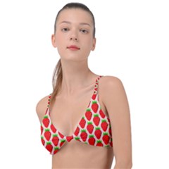 Strawberries Knot Up Bikini Top by nateshop