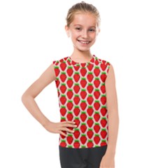 Strawberries Kids  Mesh Tank Top by nateshop