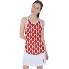 Strawberries Racer Back Mesh Tank Top by nateshop