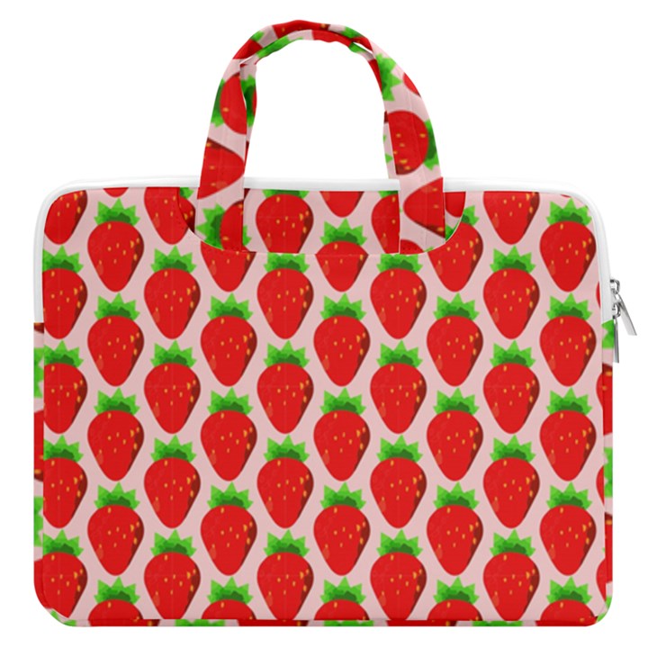 Strawberries MacBook Pro 13  Double Pocket Laptop Bag