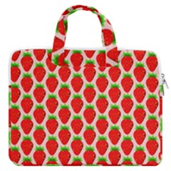 Strawberries Macbook Pro 16  Double Pocket Laptop Bag  by nateshop