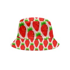 Strawberries Inside Out Bucket Hat (kids) by nateshop