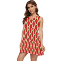 Strawberries Tiered Sleeveless Mini Dress View3