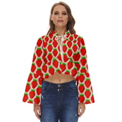 Strawberries Boho Long Bell Sleeve Top by nateshop