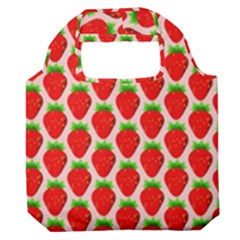 Strawberries Premium Foldable Grocery Recycle Bag by nateshop