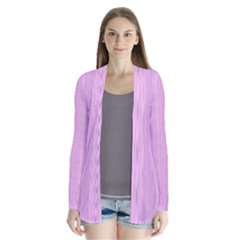 Stripes Drape Collar Cardigan by nateshop