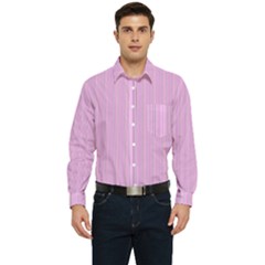 Stripes Men s Long Sleeve Pocket Shirt  by nateshop