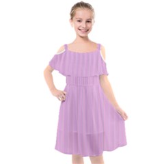 Stripes Kids  Cut Out Shoulders Chiffon Dress by nateshop