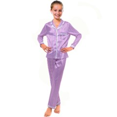 Stripes Kid s Satin Long Sleeve Pajamas Set by nateshop