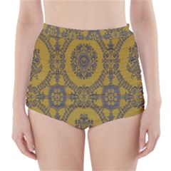 Tapestry High-waisted Bikini Bottoms by nateshop