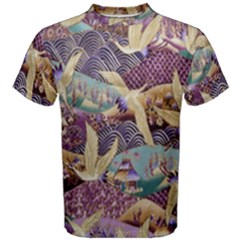 Textile Fabric Pattern Men s Cotton Tee by nateshop