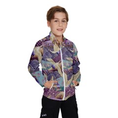 Textile Fabric Pattern Kids  Windbreaker