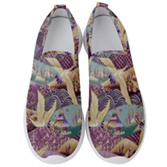 Textile Fabric Pattern Men s Slip On Sneakers by nateshop