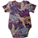 Textile Fabric Pattern Baby Short Sleeve Onesie Bodysuit View2