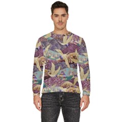 Textile Fabric Pattern Men s Fleece Sweatshirt by nateshop