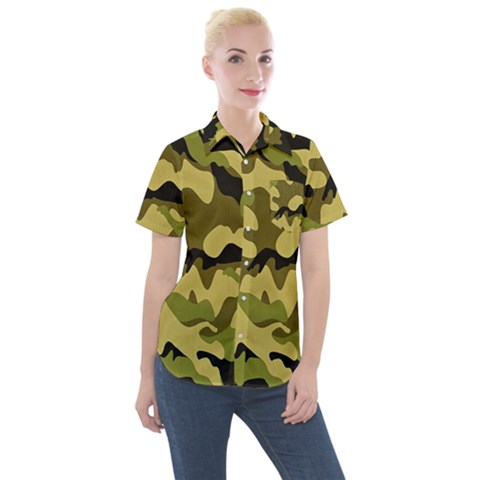 Texture 2 Women s Short Sleeve Pocket Shirt by nateshop