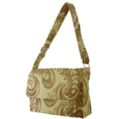 Texture Full Print Messenger Bag (s) by nateshop