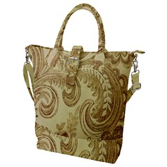 Texture Buckle Top Tote Bag by nateshop