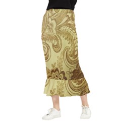 Texture Maxi Fishtail Chiffon Skirt by nateshop