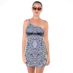 Tile One Soulder Bodycon Dress