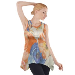 Tissue Side Drop Tank Tunic by nateshop