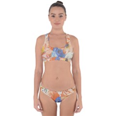 Tissue Cross Back Hipster Bikini Set by nateshop