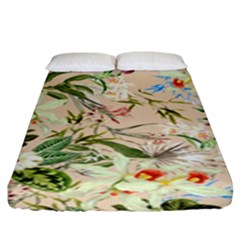 Tropical Fabric Textile Fitted Sheet (king Size) by nateshop