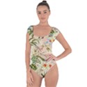 Tropical Fabric Textile Short Sleeve Leotard  View1