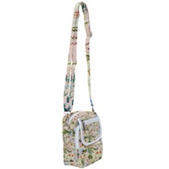 Tropical Fabric Textile Shoulder Strap Belt Bag by nateshop