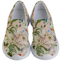 Tropical Fabric Textile Kids Lightweight Slip Ons by nateshop