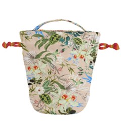 Tropical Fabric Textile Drawstring Bucket Bag by nateshop