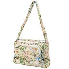 Tropical Fabric Textile Front Pocket Crossbody Bag by nateshop