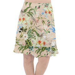 Tropical Fabric Textile Fishtail Chiffon Skirt by nateshop