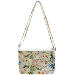 Tropical Fabric Textile Double Gusset Crossbody Bag by nateshop