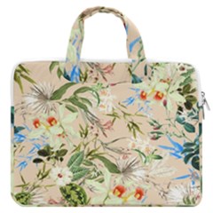 Tropical Fabric Textile Macbook Pro 16  Double Pocket Laptop Bag  by nateshop