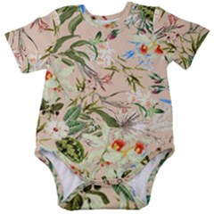 Tropical Fabric Textile Baby Short Sleeve Onesie Bodysuit by nateshop