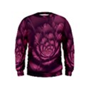 Fractal Blossom Flower Bloom Kids  Sweatshirt View1