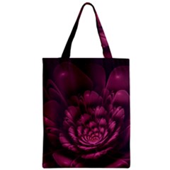 Fractal Blossom Flower Bloom Zipper Classic Tote Bag by Wegoenart