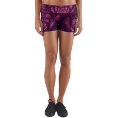 Fractal Blossom Flower Bloom Yoga Shorts