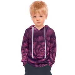 Fractal Blossom Flower Bloom Kids  Overhead Hoodie by Wegoenart