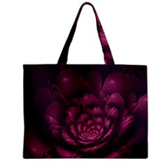 Fractal Blossom Flower Bloom Zipper Mini Tote Bag by Wegoenart