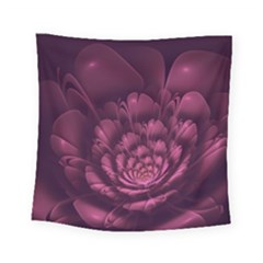 Fractal Blossom Flower Bloom Square Tapestry (small) by Wegoenart