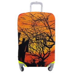 Night Full Moon Gespenstig Luggage Cover (medium) by Wegoenart