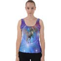 Unicorn Abstract Wave Line Velvet Tank Top View1