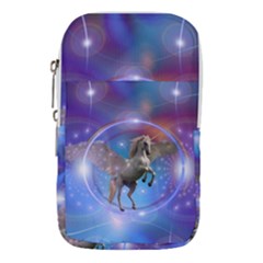 Unicorn Abstract Wave Line Waist Pouch (small) by Wegoenart