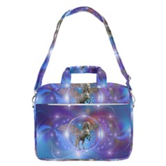 Unicorn Abstract Wave Line Macbook Pro 16  Shoulder Laptop Bag by Wegoenart