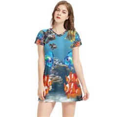 Aquarium Fish Tank Sea Life Women s Sports Skirt by Wegoenart