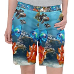 Aquarium Fish Tank Sea Life Pocket Shorts